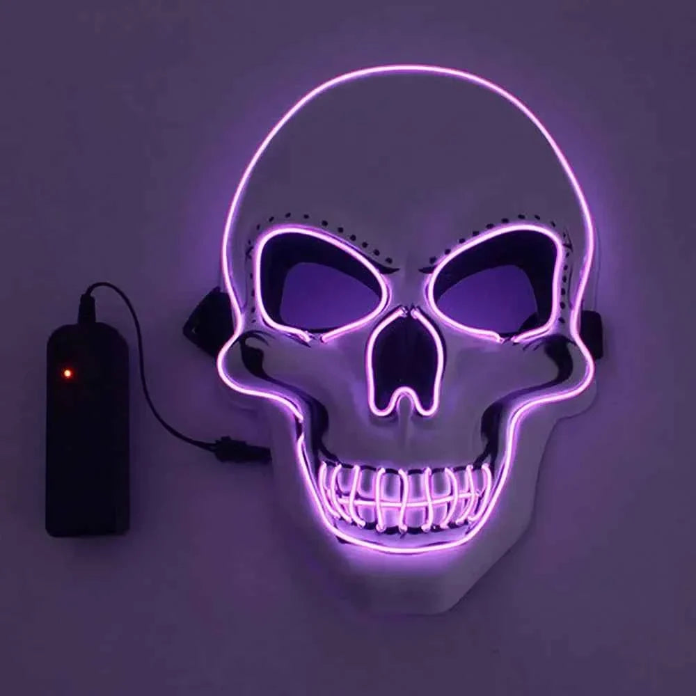 Horror Skull LED Light Full Face Cosplay Mask